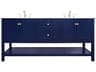 Elegant Lighting Metropolis Blue 72" Vanity