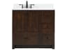 Elegant Lighting Soma Expresso 36" Vanity with Backsplash