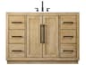 Elegant Lighting Chase Linen Oak Vanity