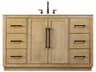 Elegant Lighting Chase Linen Oak Vanity