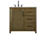 Elegant Lighting Alina Hazel Oak Vanity