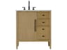 Elegant Lighting Blakely Linen Oak Vanity