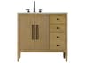Elegant Lighting Blakely Linen Oak Vanity