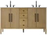 Elegant Lighting Blakely Linen Oak Vanity