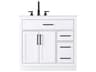 Elegant Lighting Alden White 36" Vanity