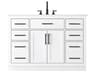 Elegant Lighting Alden White 48" Vanity