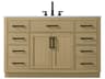 Elegant Lighting Alden Honey Brown 54" Vanity