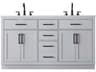 Elegant Lighting Alden Grey 60" Vanity