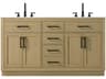 Elegant Lighting Alden Honey Brown 60" Vanity