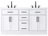 Elegant Lighting Alden White 60" Vanity