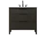 Elegant Lighting Langston 36" Chocolate Oak Vanity