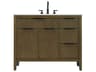 Elegant Lighting Langston 42" Hazel Oak Vanity