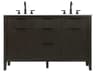 Elegant Lighting Langston 54" Chocolate Oak Vanity