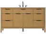 Elegant Lighting Langston 60" Honey Teak Vanity
