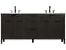 Elegant Lighting Langston 72" Chocolate Oak Vanity