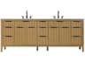 Elegant Lighting Langston 84" Honey Teak Vanity