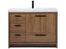 Elegant Lighting Wyatt Walnut Brown 42" Vanity