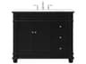 Elegant Lighting Wesley Black 42" Vanity