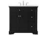 Elegant Lighting Clarence Black 36" Vanity