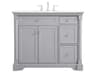 Elegant Lighting Clarence Grey 42" Vanity