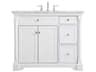 Elegant Lighting Clarence White 42" Vanity