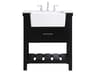 Elegant Lighting Clement Black / Brushed Nickel 30" Vanity