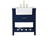 Elegant Lighting Clement Blue 30" Vanity