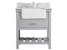 Elegant Lighting Clement Grey 30" Vanity with Backsplash