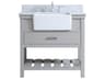 Elegant Lighting Clement Grey 36" Vanity with Backsplash