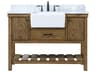 Elegant Lighting Clement Driftwood 48" Vanity with Backsplash
