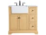 Elegant Lighting Franklin Natural Wood 36" Vanity