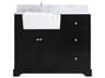 Elegant Lighting Franklin Black / Brushed Nickel 42" Vanity with Backsplash