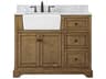Elegant Lighting Franklin Driftwood 42" Vanity with Backsplash