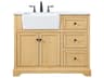 Elegant Lighting Franklin Natural Wood 42" Vanity