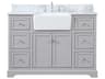 Elegant Lighting Franklin Grey 48" Vanity with Backsplash