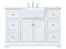 Elegant Lighting Franklin White 48" Vanity