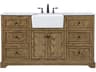 Elegant Lighting Franklin Driftwood 60" Vanity