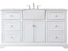 Elegant Lighting Franklin White 60" Vanity