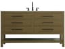 Elegant Lighting Karson Chestnut Brown Vanity