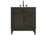 Elegant Lighting Virginia 32" Mocha Brown Vanity