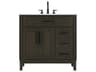 Elegant Lighting Virginia 36" Mocha Brown Vanity