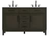 Elegant Lighting Virginia 54" Mocha Brown Vanity