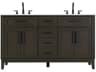 Elegant Lighting Virginia 60" Mocha Brown Vanity