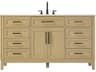 Elegant Lighting Virginia 60" Honey Brown Vanity