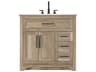 Elegant Lighting Remington 36" Natural Oak Vanity