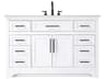 Elegant Lighting Remington 54" White Vanity
