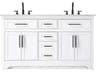 Elegant Lighting Remington 60" White Vanity