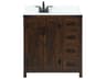 Elegant Lighting Grant Expresso 32" Vanity with Backsplash