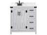 Elegant Lighting Grant Grey 32" Vanity with Backsplash