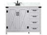 Elegant Lighting Grant Grey 42" Vanity with Backsplash